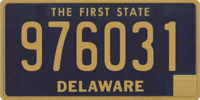 DE license plate 976031