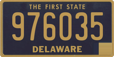 DE license plate 976035