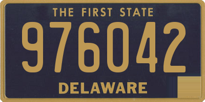 DE license plate 976042