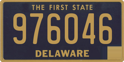 DE license plate 976046