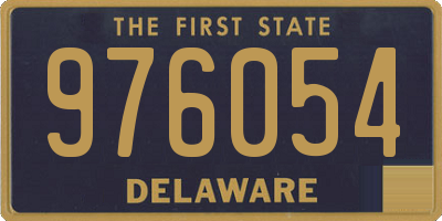 DE license plate 976054