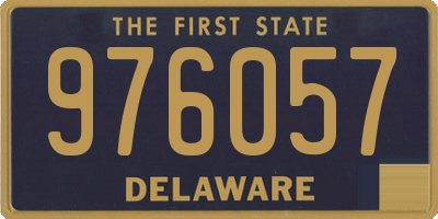 DE license plate 976057