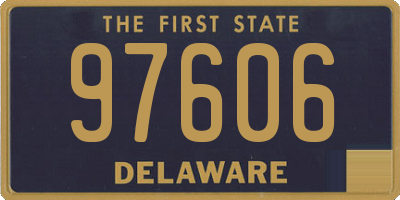 DE license plate 97606