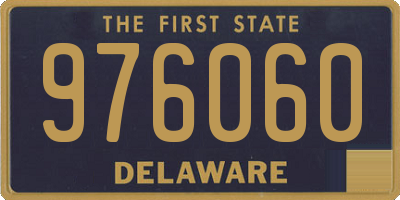 DE license plate 976060