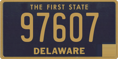 DE license plate 97607