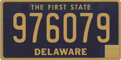 DE license plate 976079