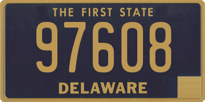 DE license plate 97608