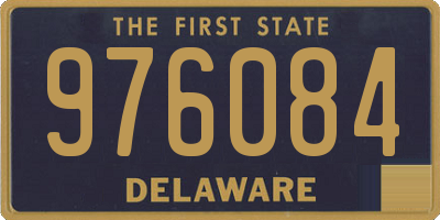 DE license plate 976084