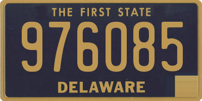 DE license plate 976085