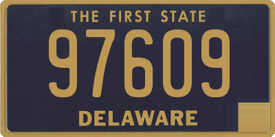 DE license plate 97609