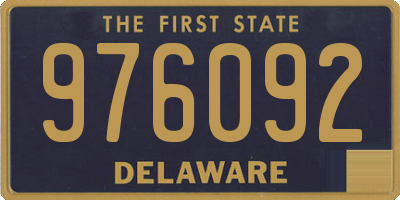 DE license plate 976092