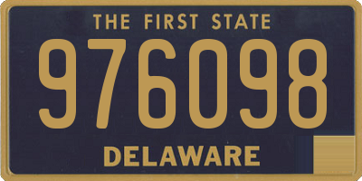 DE license plate 976098