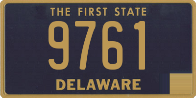 DE license plate 9761