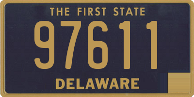 DE license plate 97611