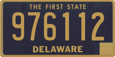 DE license plate 976112