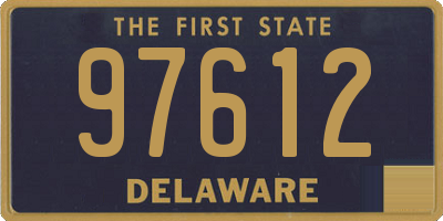 DE license plate 97612