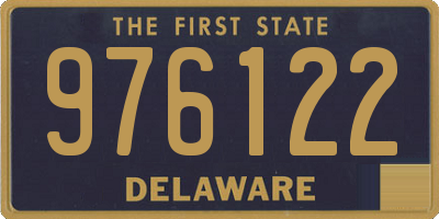 DE license plate 976122
