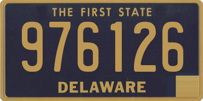 DE license plate 976126