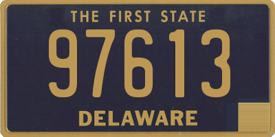 DE license plate 97613