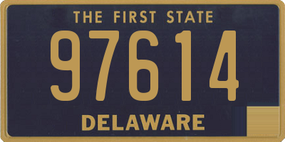 DE license plate 97614