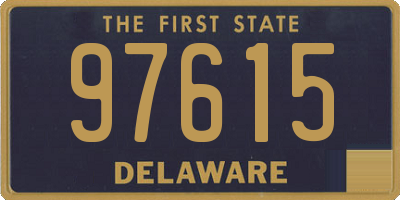 DE license plate 97615
