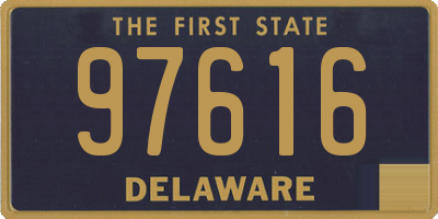 DE license plate 97616