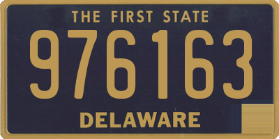 DE license plate 976163