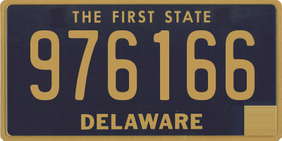 DE license plate 976166