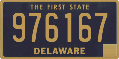 DE license plate 976167