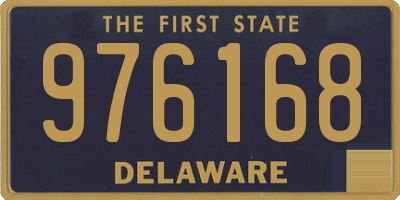 DE license plate 976168