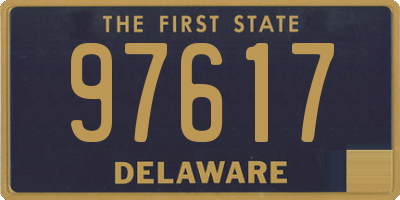 DE license plate 97617