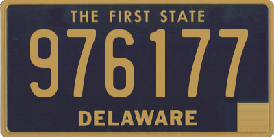 DE license plate 976177