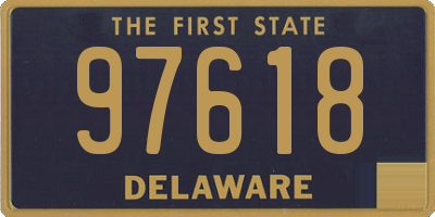 DE license plate 97618