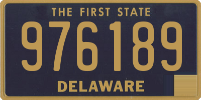 DE license plate 976189