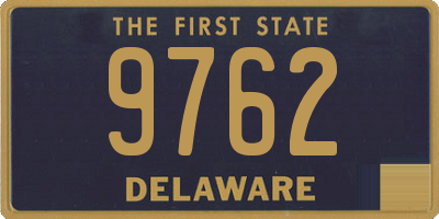 DE license plate 9762