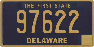 DE license plate 97622