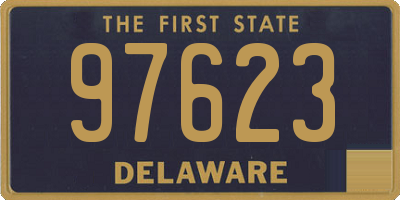DE license plate 97623
