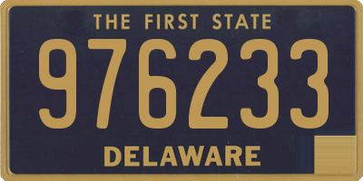 DE license plate 976233