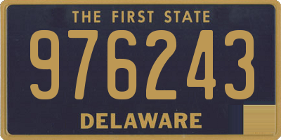 DE license plate 976243