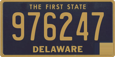 DE license plate 976247