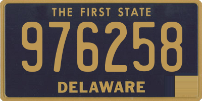 DE license plate 976258