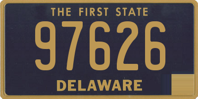 DE license plate 97626