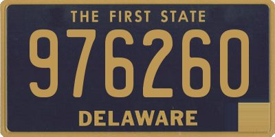 DE license plate 976260