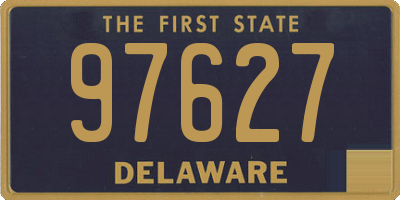 DE license plate 97627