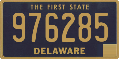 DE license plate 976285