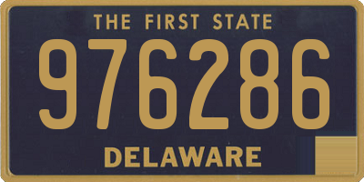 DE license plate 976286