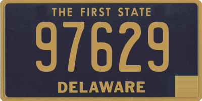 DE license plate 97629