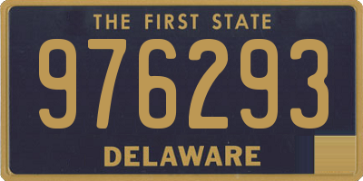 DE license plate 976293