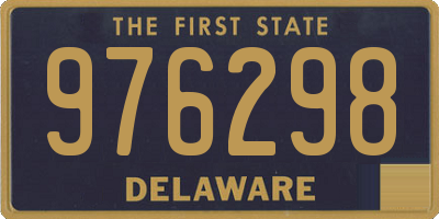 DE license plate 976298