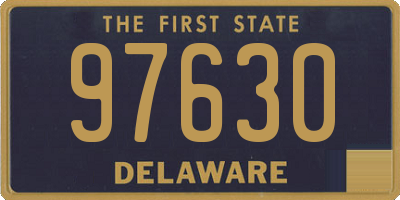 DE license plate 97630